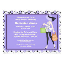Maman à être invitation de baby shower