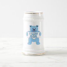 Maman bleue de l'ours I Luv de bande dessinée (mam Mugs À Café