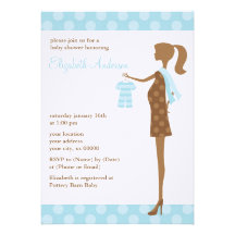 Maman chic à être invitations de baby shower