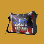 Maman d'armée de drapeau américain sacs messenger