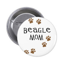 Maman de beagle badges