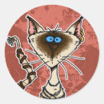 maman de chat autocollants