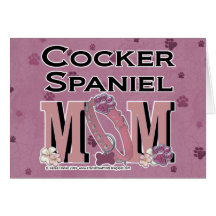 MAMAN de cocker Cartes De Vœux