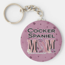 MAMAN de cocker Porte-clefs