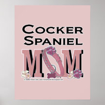 MAMAN de cocker Poster