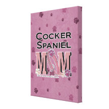 MAMAN de cocker Toile Tendue Sur Châssis