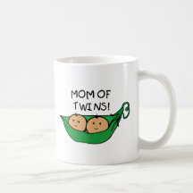 Maman de cosse jumelle mugs à café