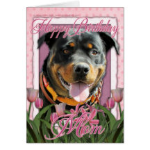Maman de joyeux anniversaire - rottweiler - SambaP Carte De Vœux