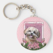 Maman de joyeux anniversaire - ShihPoo - Maggie Porte-clefs