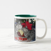 Maman de Joyeux Noël - tasse de vacances de chat