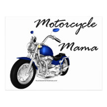 Maman de moto cartes postales