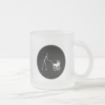Maman de rayon X et bébé squelettiques - B&W origi Tasse