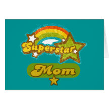 Maman de superstar carte de vœux