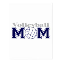 Maman de volleyball cartes postales