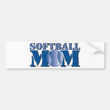 Maman du base-ball autocollants pour voiture