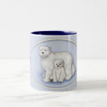Maman et CUB d'ours blanc Tasse À Café