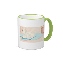 Maman et papa et chatons tasses à café