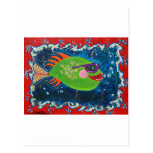 Maman fraîche Fish Cartes Postales