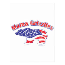 Maman Grizzlies de Sarah Palin Carte Postale