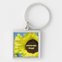 Maman impressionnante ! tournesols de keychain porte-clé