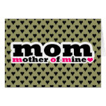 MAMAN - MÈRE DE CARTE DU JOUR DE MÈRE DE MINE