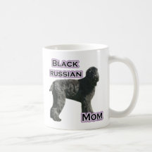 Maman noire 4 de Terrier de Russe Mugs À Café