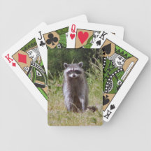 MAMAN RACCOON CARTES DE POKER