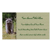 Maman Raccoon Modèle De Carte De Visite