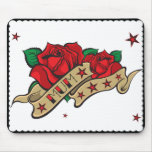 Maman rose de tatouage tapis de souris