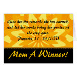 Maman un gagnant ! - Personnaliser Cartes De Vœux