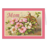 Maman vintage mignonne florale cartes