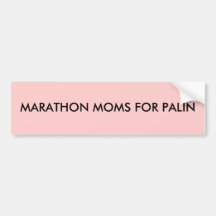 MAMANS DE MARATHON POUR PALIN ADHÉSIF POUR VOITURE