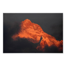 Manaslu Alpenglow Photo Sur Toile