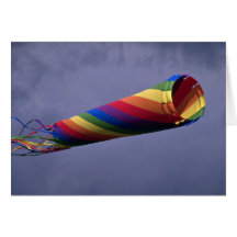 Manche à  air énorme et coloré coloré cartes de vœux