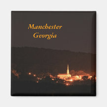 Manchester, la Géorgie Magnets Pour Réfrigérateur