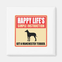 Manchester Terrier Magnets Pour Réfrigérateur