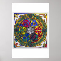 Mandala celtique 1 : Résurrection (copie) Affiche
