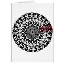 Mandala de bicyclette de voie cartes de vœux