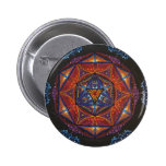 Mandala de boussole badges publicitaires