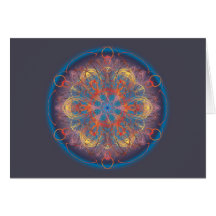 MANDALA DE COULEUR DE CHUTE CARTES