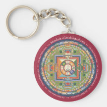 Mandala de KEYCHAIN de Chenrezig - avec l'incantat Porte-clé