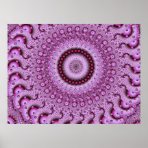 Mandala de Mandelbrot Posters