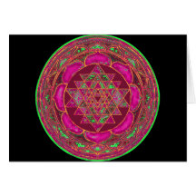 Mandala de Sri Lakshmi Yantra Carte