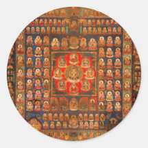 Mandala de Taizokai Adhésif Rond