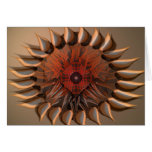 Mandala d'oeil de gâteau de fleur carte de vœux