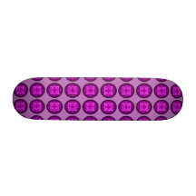 Mandala moderne de pourpre de mosaïque des années  skateboards personnalisables