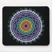 Mandala Mousepad d'arc-en-ciel Tapis De Souris