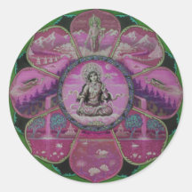 Mandala Tara de déesse Autocollants