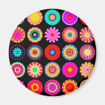 Mandalas de fractale aimant pour réfrigérateur