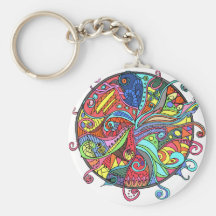 MandalaWeb's Ocean Porte-clefs